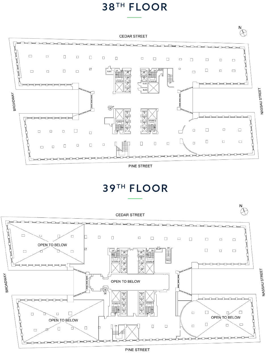 Combined 38th & 39th Floorplan