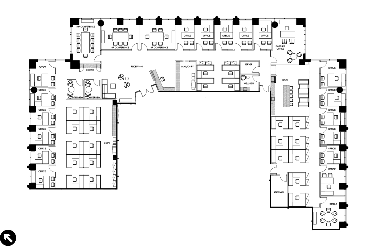 Proposed Office Intensive Floorplan